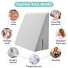 Vipbear Bed Wedge Pillow with Soft Memory Foam and Washable Cover, Wedge Pillow for Sleeping, Triangle Pillow Wedge for Back Pain Relief - 2 of 4