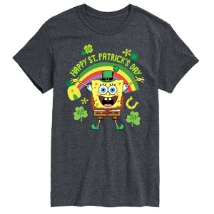 Men's - SpongeBob Squarepants - Happy St. Patricks Day Short Sleeve Graphic T-Shirt - 1 of 4