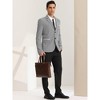 Lars Amadeus Men's Plaid Pattern Button Down Slim Fit Casual Blazer - 4 of 4