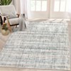 Indoor Modern Abstract Stripe Area Rugs Easy Care Washable Soft Low Pile Non Slip Foldable Lightweight Carpet for Bedroom Living Room - 3 of 4