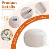 Itopfox Ultra Soft Fur Bean Bag Chair with Foam Filling, Plush Lazy Sofa for Living Room or Bedroom, Machine Washable Cover - 3 of 4