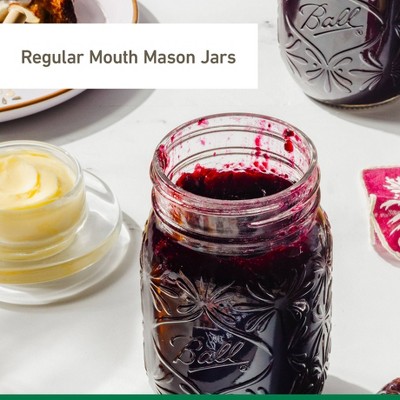 Ball 4-Pack Clear Glass 16oz Anniversary Mason Jars