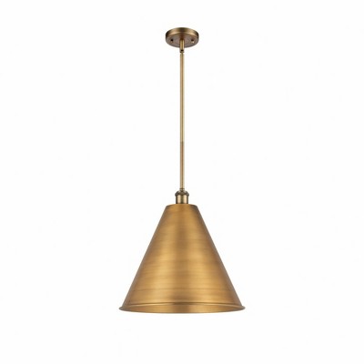 Ballston Cone - 1 Light Pendant In Industrial Style-16.75 Inches Tall and 16 Inches Wide