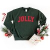 Jolly Varsity Arched Distressed - Women's Graphic Sweatshirt - 2 of 4