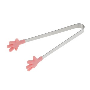 Unique Bargains Pcs Food Tongs Hand-Shaped Ice & Food Tongs Dishwasher Safe Stainless Steel Silicone 5 Inch 1 Pcs - 1 of 3