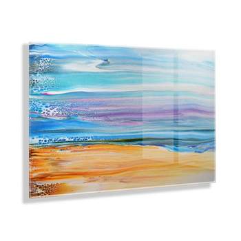 23" x 31" Sand and Surf Floating Acrylic Art by Xizhou Xie Assorted - Kate & Laurel All Things Decor