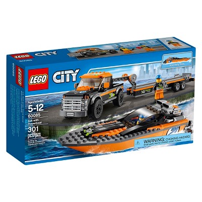 LEGO City Great Vehicles 4x4 with Powerboat 60085