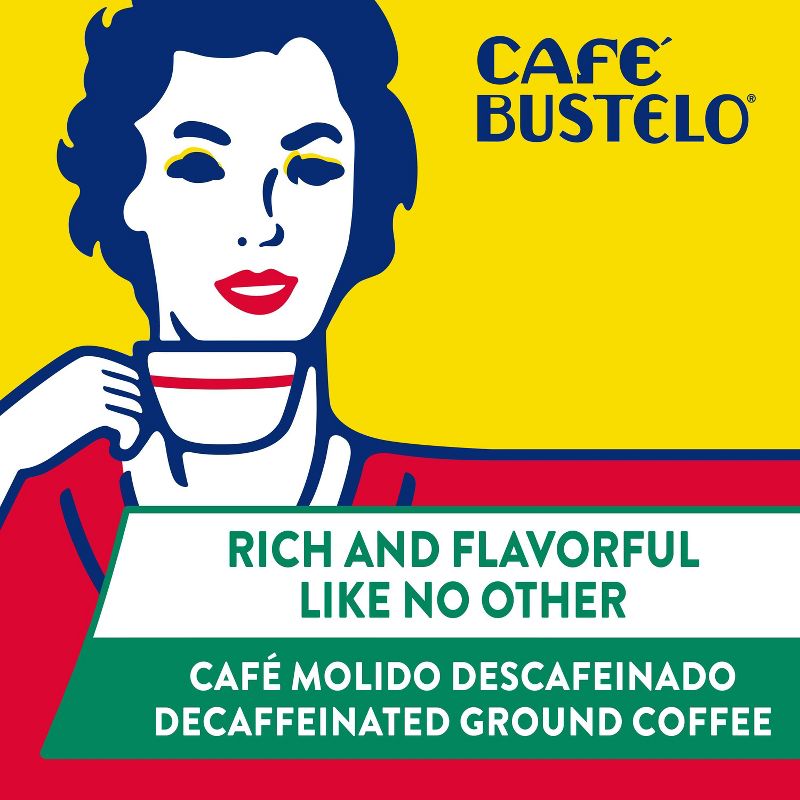 Caf&#233; Bustelo Medium Roast Ground Coffee - Decaf - 10oz, 4 of 7