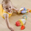Melissa & Doug Multi-Sensory Take-Along Clip-On Infant Toy 2pk (PB&J and Bubble Tea) - image 2 of 4