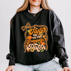 Simply Sage Market Coquette Take Me To The Pumpkin Patch Lightweight Garment Dyed Sweatshirt - 1 of 4