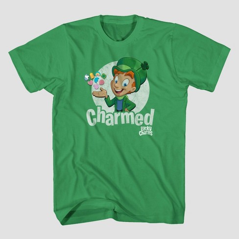 Men's Lucky Charms Short Sleeve Graphic T-Shirt - Green - image 1 of 3