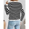 Coolmee Women's Tie Front Cardigan Long Sleeve Rib Knit Shrug Sweaters Crop Tops - 4 of 4