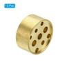 Unique Bargains Yoga Spa Home Office Brass Burner Stick Incense Holders with 9 Holes 2 Pcs Gold - 3 of 4