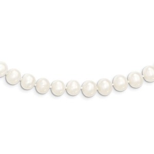 Black Bow Jewelry 6-7mm, White FW Cultured Pearl Endless Strand Necklace, 80 Inch - 1 of 4