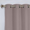 Classic Modern Solid Room Darkening Semi-Blackout Curtains, Grommets, Set of 2 by Blue Nile Mills - 2 of 4