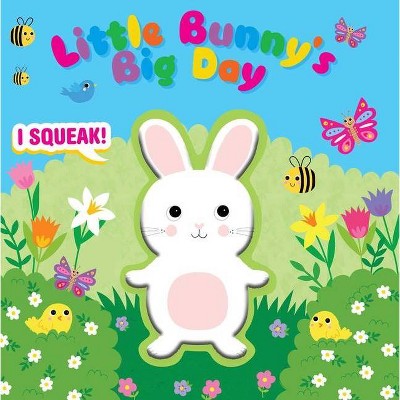 Little Bunny's Big Day - (Squeeze & Squeak) by  Grace Baranowski (Board Book)