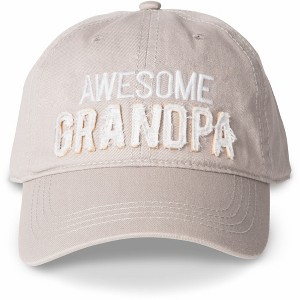 Pavilion Gift Company - Grandpa - Warm Gray Adjustable Hat - Hats - 1 of 4