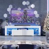 TV Stand, 63 Inch Entertainment Center, GALAXHERO Modern TV Console with 2 Drawers for Living Room, LED TV Stand for 60 to 70 Inch TV, White - 2 of 4