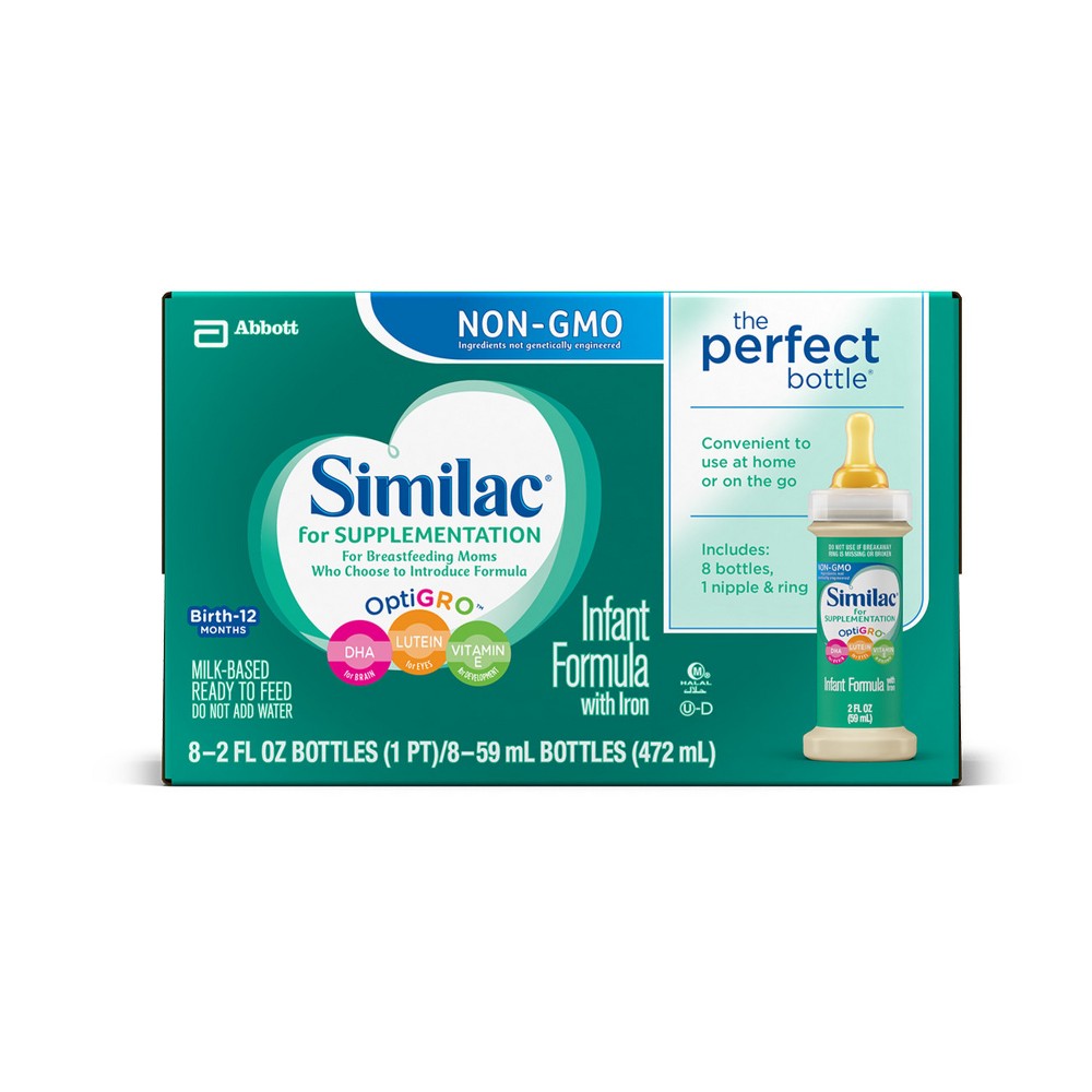 UPC 070074629919 product image for Similac for Supplementation Ready-to-Feed - 2 fl oz bottles (8 pack) | upcitemdb.com