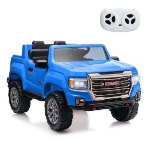 24V 2-Seater Ride On Truck Car, Licensed GMC Battery Powered Electric Kids Car with Remote Control, Ride On Toys for Kids - 1 of 4