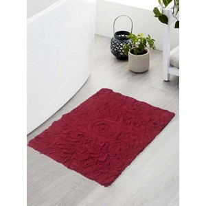 Bell Flower Collection Cotton Floral Pattern Tufted Bath Rug - Home Weavers - 1 of 4