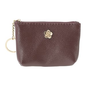 Unique Bargains Five-Petal Flower With Two Zip Pockets Coin Purse Wallet 1 Pc - 1 of 4