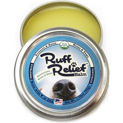 Pawstruck Ruff Relief Organic Nose & Paw Balm for Dogs | Natural, Made in USA Dry Cracked Skin Soother | Snout & Foot Pad Moisturizer - 1 Tin(s)