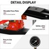 12 Ton Hydraulic Press, Adjustable H-Frame Garage Floor Shop Bearing Press, Adjustable Working Table Height - 4 of 4