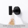 WOWOW Stainless Steel J-Hook Robe/Towel Hook in Brushed Nickel (2 Pack) - 2 of 4
