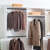 HomeStock Devi Series 31.5–94.5in. W  Modular Closet System Wall Mount Double Hanging Rods 1-Shelf Wood Closet System - 4 of 4