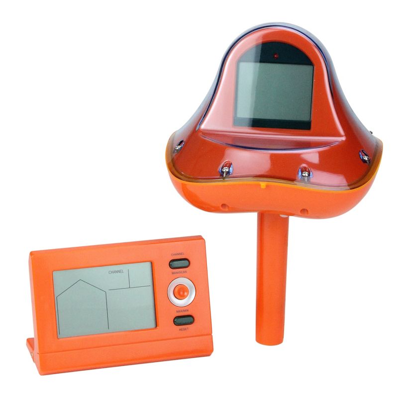 Pool Central Wireless Digital Swimming Pool Thermometer with Receiver Station 3.25" - Orange, 1 of 4