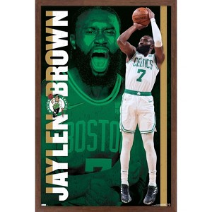 Trends International NBA Boston Celtics - Jaylen Brown 21 Framed Wall Poster Prints - 1 of 4