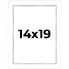 PosterPalooza | Modern Shadow Box 1" Depth White Picture Frame - UV Acrylic, Backing, Hanging Hardware - 2 of 4