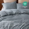 100% Washed Cotton Duvet Cover Minimalist Cotton Duvet Cover for All Seasons GentleSoft™ Plain Simple Bedding Set - 3 of 4