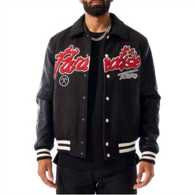 Men's Paradise Tour Varsity Jacket - JORDAN CRAIG