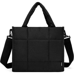 CLUCI Puffer Tote Bag for Women, Quilted Puffy Handbag, Lightweight Travel Crossbody Bag, Shoulder Purses for Shop Work Gym - 1 of 3