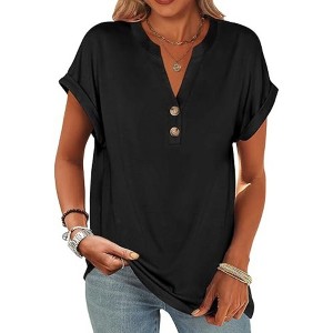 LEVEN SIXTEEN Dressy Loose Fit Summer Top - 1 of 3