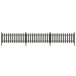 vidaXL Picket Fence with Posts 3 pcs WPC 241.7"x31.5" - 1 of 1