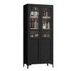 Tall Storage Cabinet,2 Doors,Kitchen Pantry 5 Tier Bathroom Cabinet with Adjustable Shelves - 4 of 4