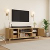 GustoWave Fluted TV Stand for 80", Modern Entertainment Center with Storage, Wooden Media Console Cabinet with Fluted Door and Handle for Living Room - 2 of 4