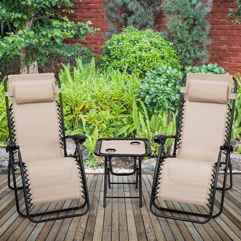 Set of two reclining garden online chairs