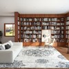 5x7ft Vintage Floral Washable Area Rug, Non-Slip Low Pile Polyester Carpet for Living Room & Bedroom - 4 of 4
