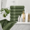 White Classic Luxury 100% Cotton Hand Towels Set of 6 - 16x30" - 4 of 4