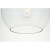 Elegant Lighting Baxter 1 Light Black Flush Mount With Clear Glass - 4 of 4