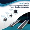Silver Spring Telescoping Track Ramp, 3 to 5 Foot Adjustable Aluminum Portable Mobility Ramp for 4-Wheeed Wheelchairs and Scooters - 2 of 4