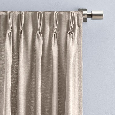 Parchment Room Darkening Pleated Polyester Window Panels
