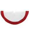Christmas 20.0" Fabric Mini Tree Skirt Red Glitter Sequins Kurt S. Adler Inc  -  Tree Skirts - 2 of 3