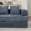 Foldable sofa bed with no bones to break, high-density foam with chenille fabric, suitable for living rooms, bedrooms, and recreation rooms. - 4 of 4