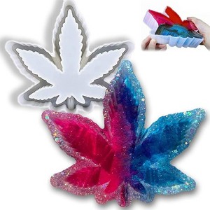 JDICTION Maple Leaf Silicone Mold for Resin, Large Leaf Ashtray & Jewelry Tray Mold for Epoxy Craft and Home Decor - 1 of 4