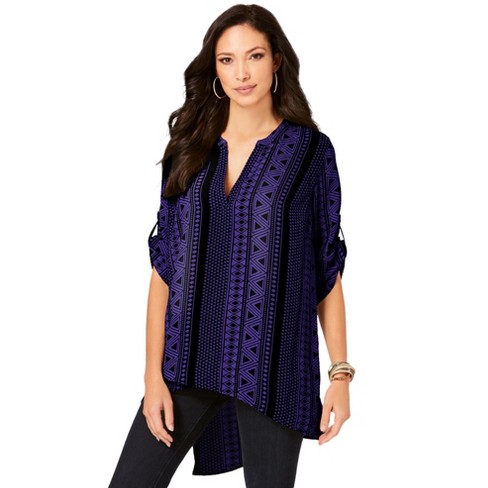 Plus Geometric/tribal  Print Tunic
